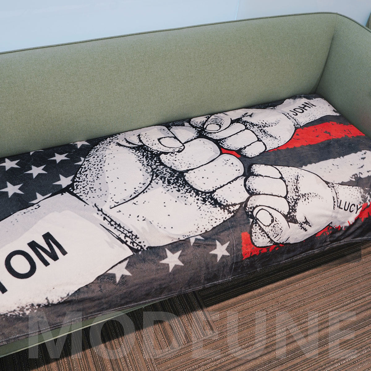 BEST DAD EVER Personalisierte Decke