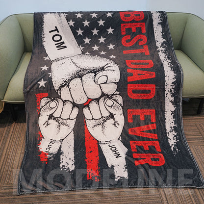 🏆BEST DAD EVER Customized Blanket