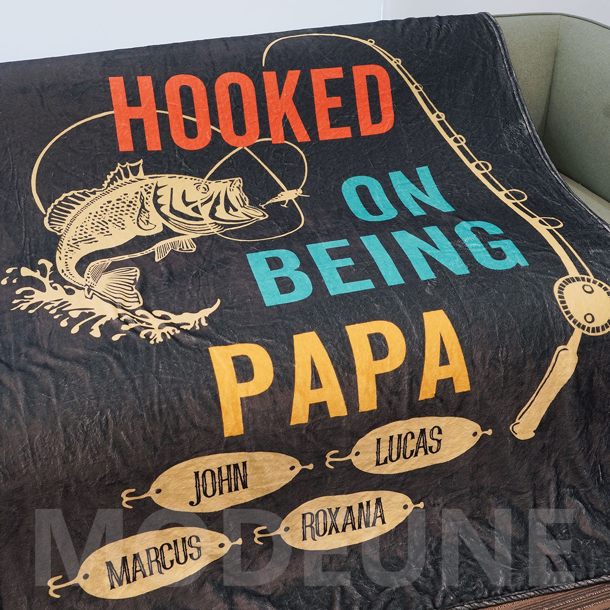 HOOKED ON BEING Customized Blanket