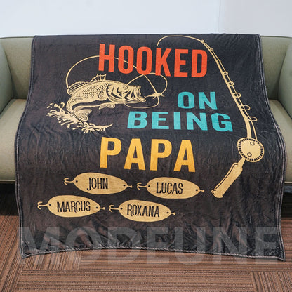 HOOKED ON BEING Customized Blanket