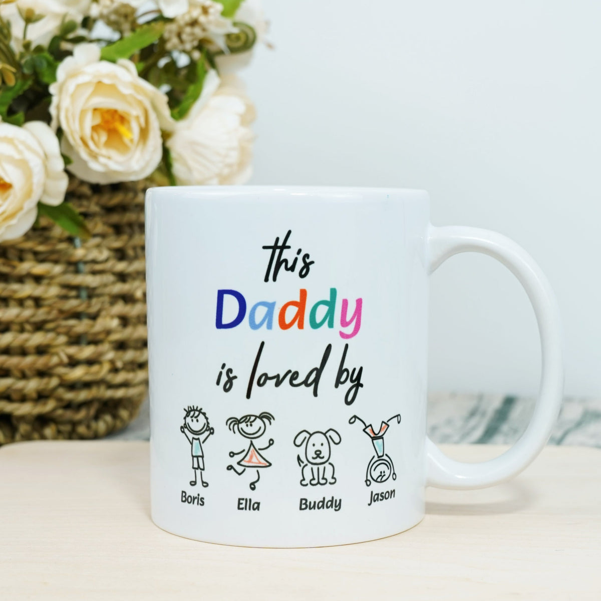 This Daddy is Loved by Custom Mug