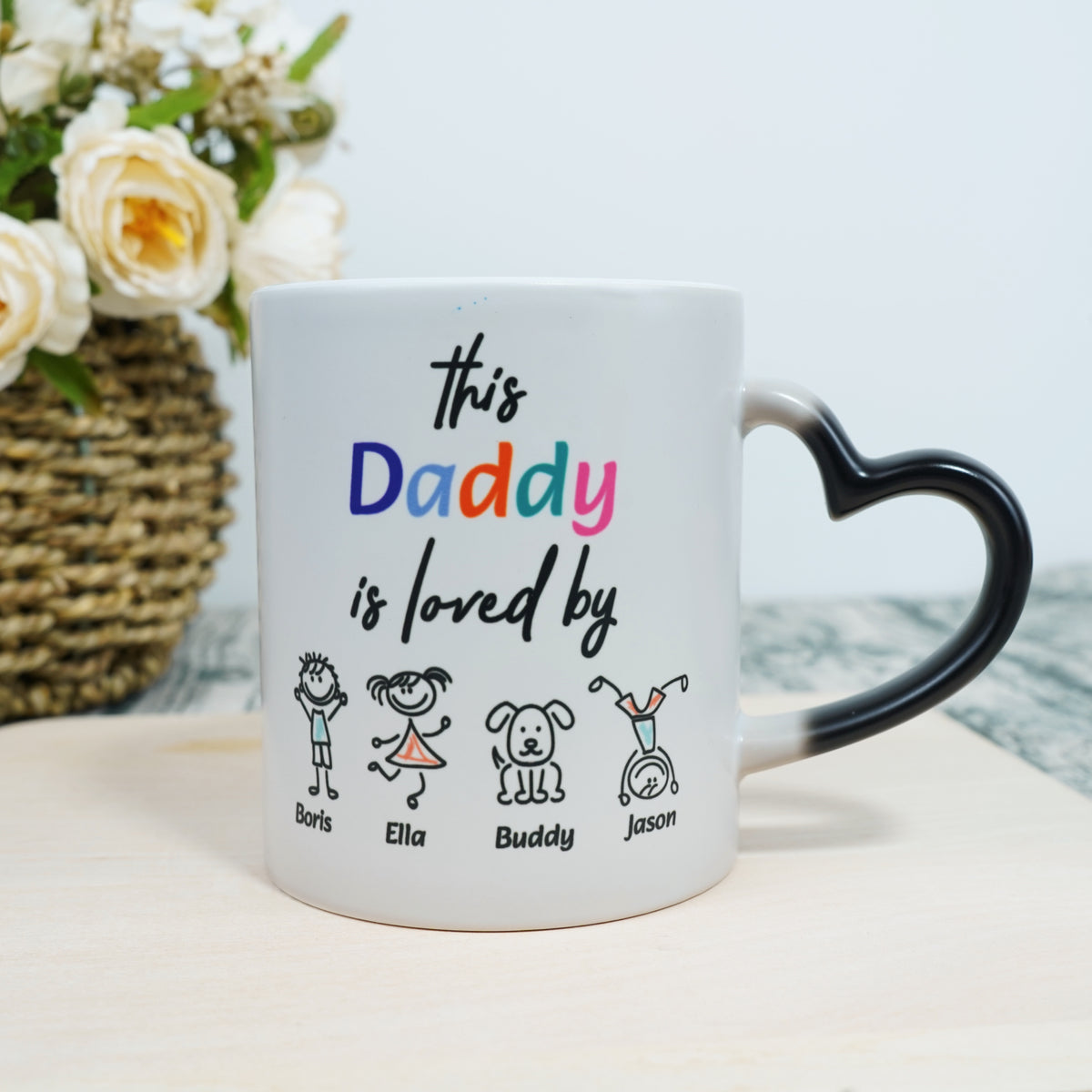 This Daddy is Loved by Custom Mug