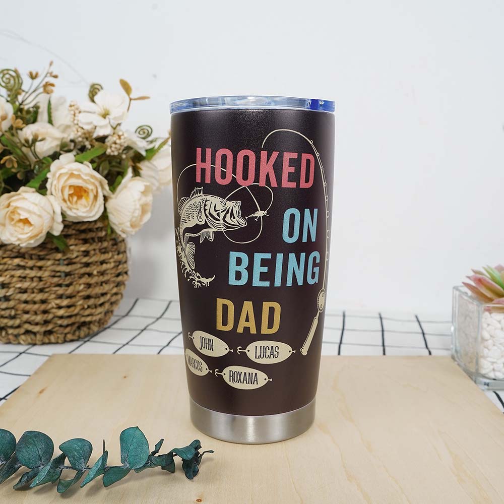 🥃HOOKED ON BEING Custom Edelstahlbecher