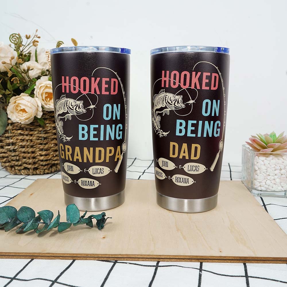 🥃HOOKED ON BEING Custom Edelstahlbecher