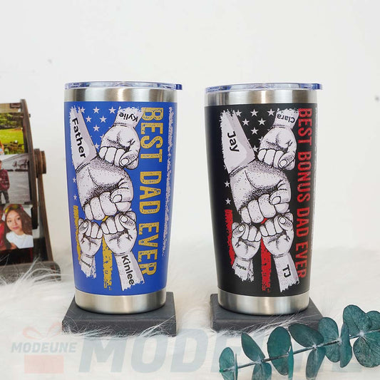 BEST DAD EVER Custom Stainless Steel Tumbler