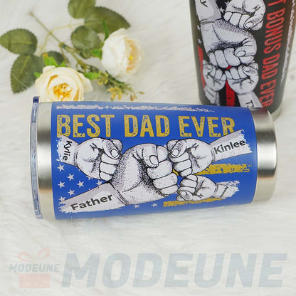 🥃BEST DAD EVER Custom Stainless Steel Tumbler