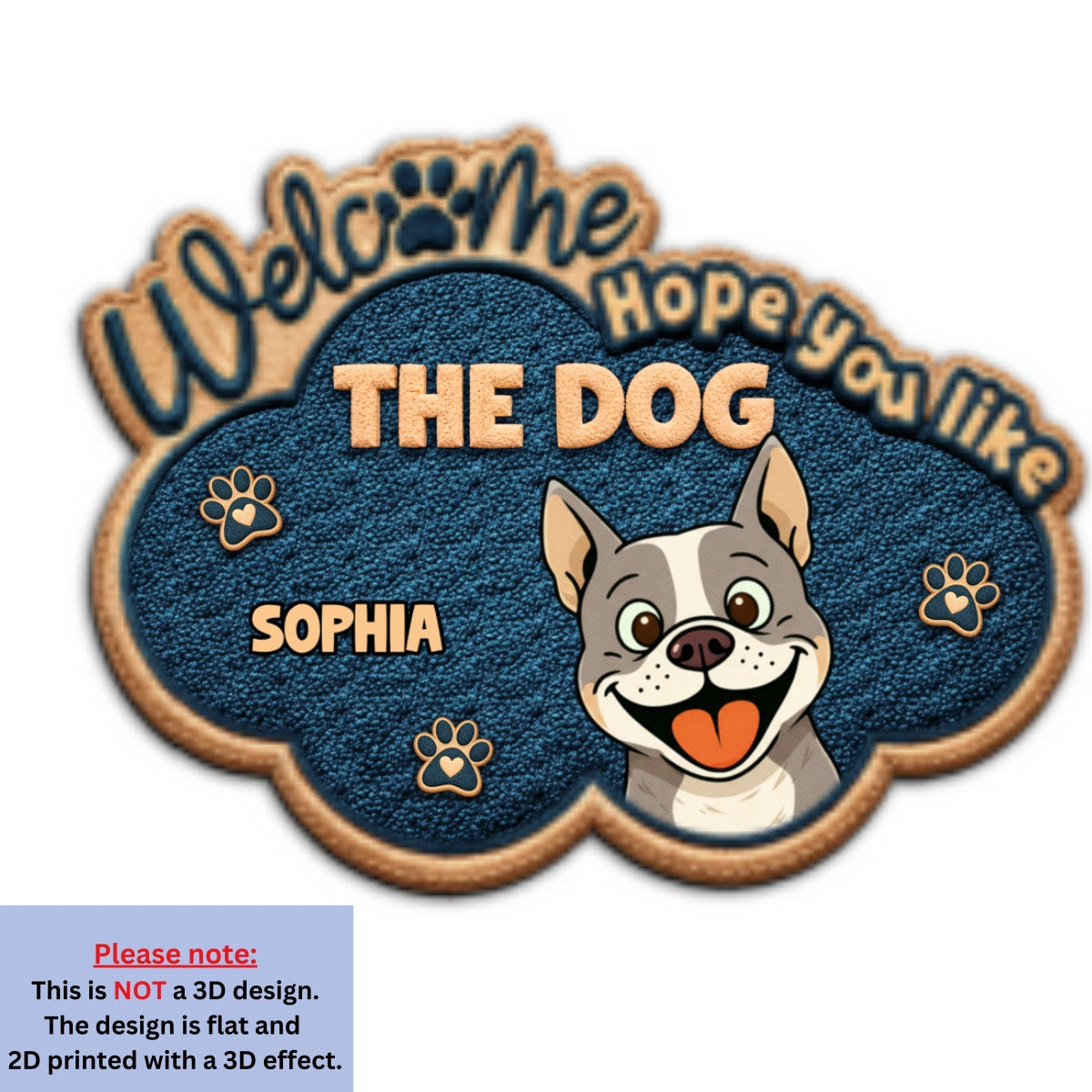Personalized The Dog Owns This House Doormat
