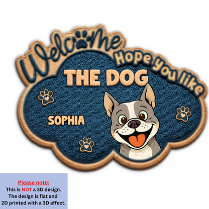 Personalized The Dog Owns This House Doormat