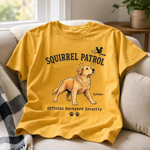 Personalized Squirrel Patrol Dog Classic T-Shirt