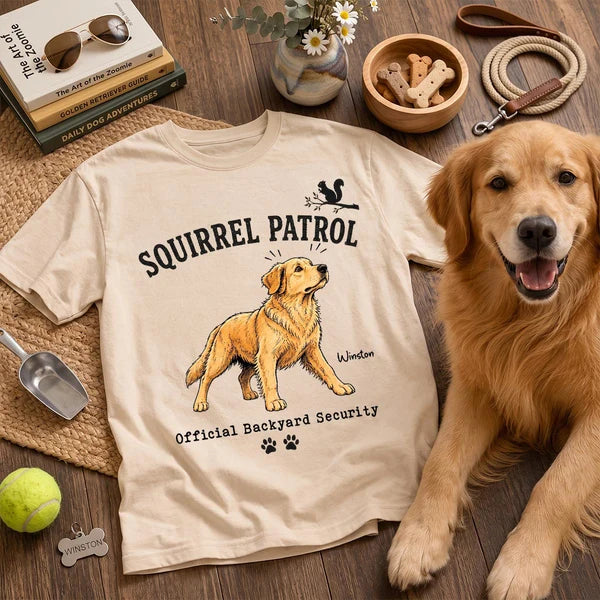 Personalized Squirrel Patrol Dog Classic T-Shirt