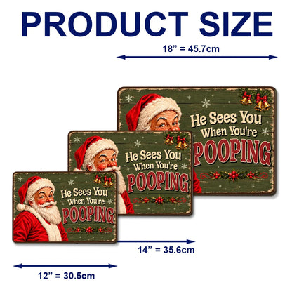 Santa Knows What You Did - Wood Sign