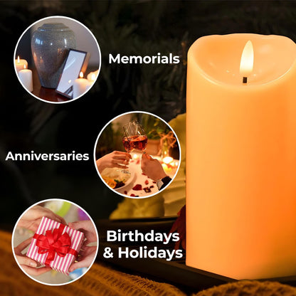 Personalized Granddaughter Birth Flower LED Candle
