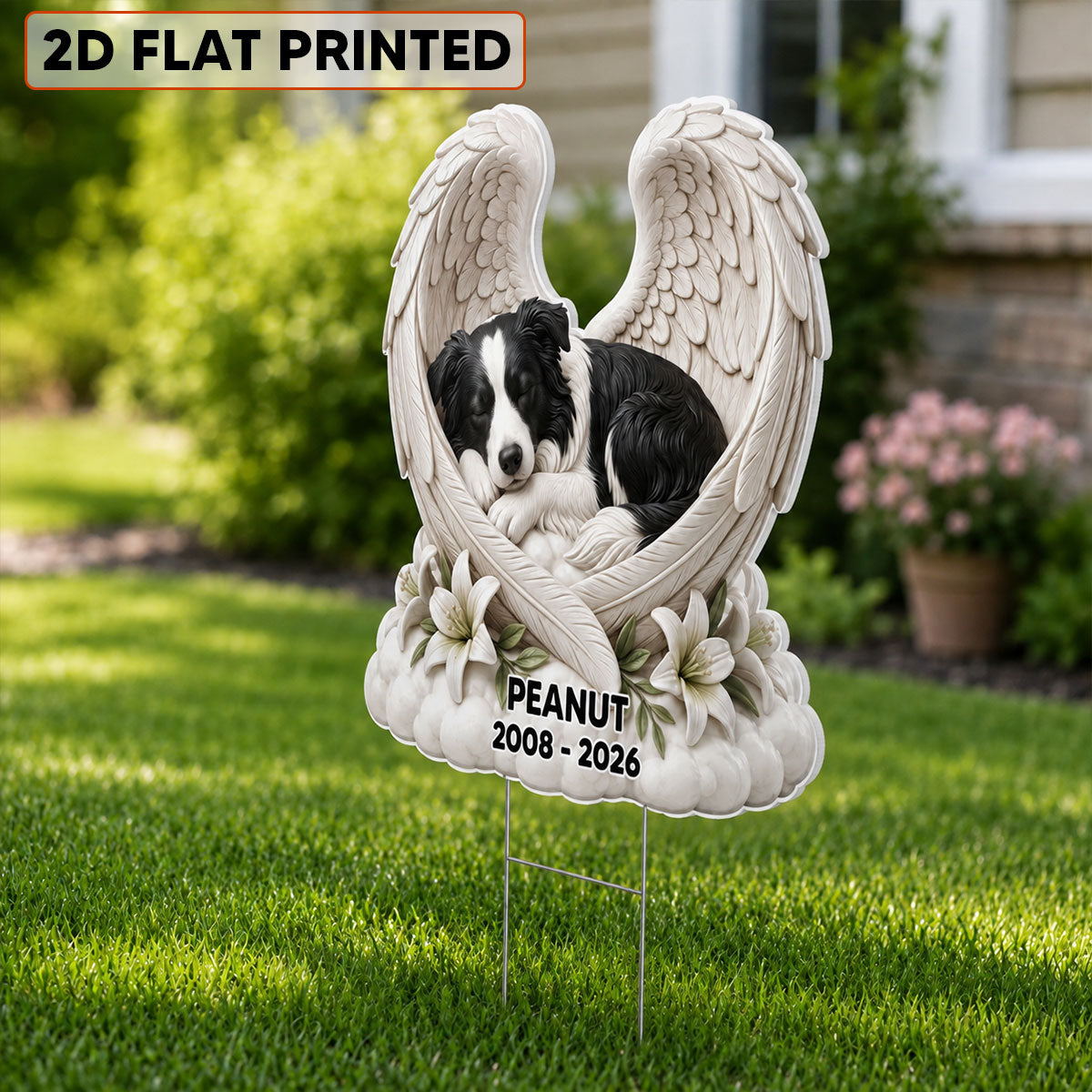 Personalized Pet Memorial Photo Yard Sign