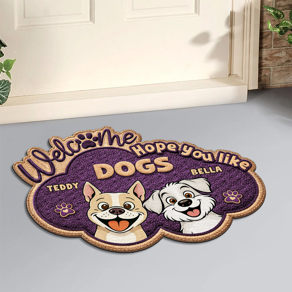 Personalized The Dog Owns This House Doormat