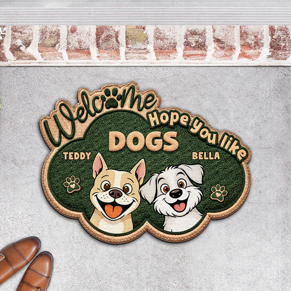 Personalized The Dog Owns This House Doormat