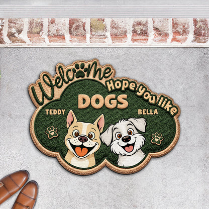 Personalized The Dog Owns This House Doormat
