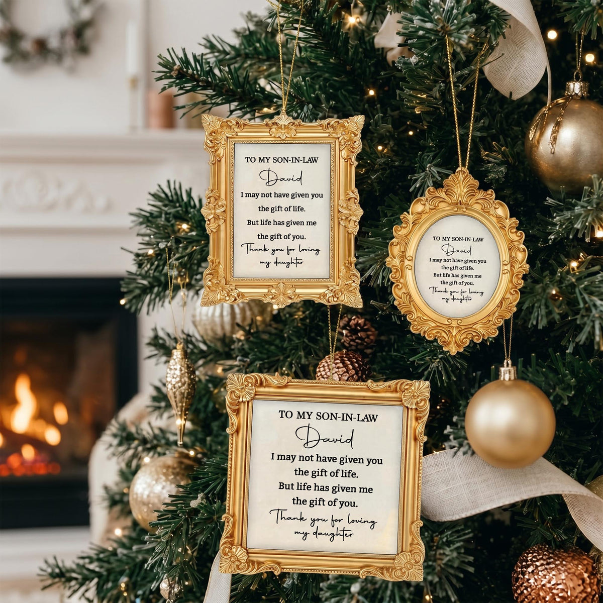 Personalized To My Son In Law Life Has Given Me You Ornament