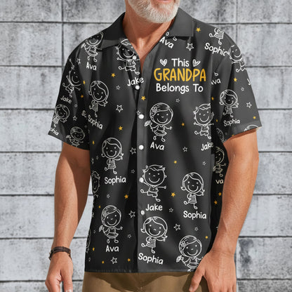 Personalized This Grandpa Belongs To Hawaiian Shirt