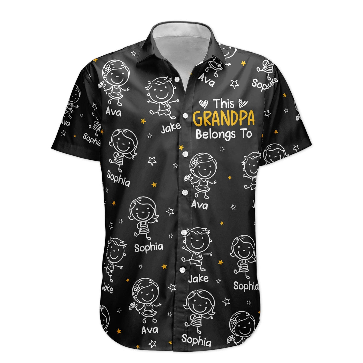 Personalized This Grandpa Belongs To Hawaiian Shirt