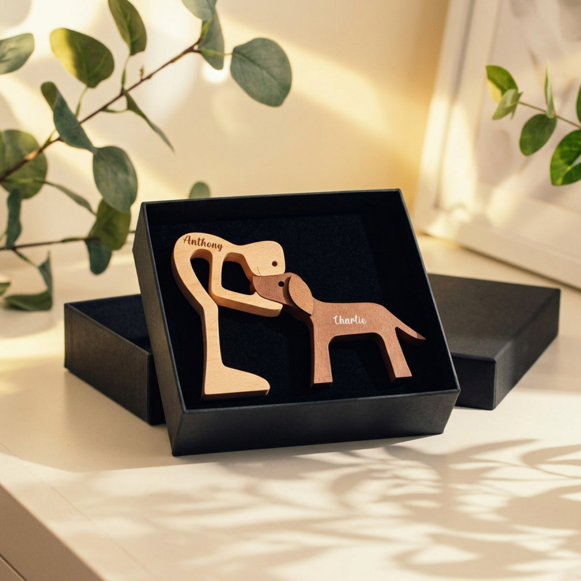 Personalized Fur-Friend Wooden Sculpture