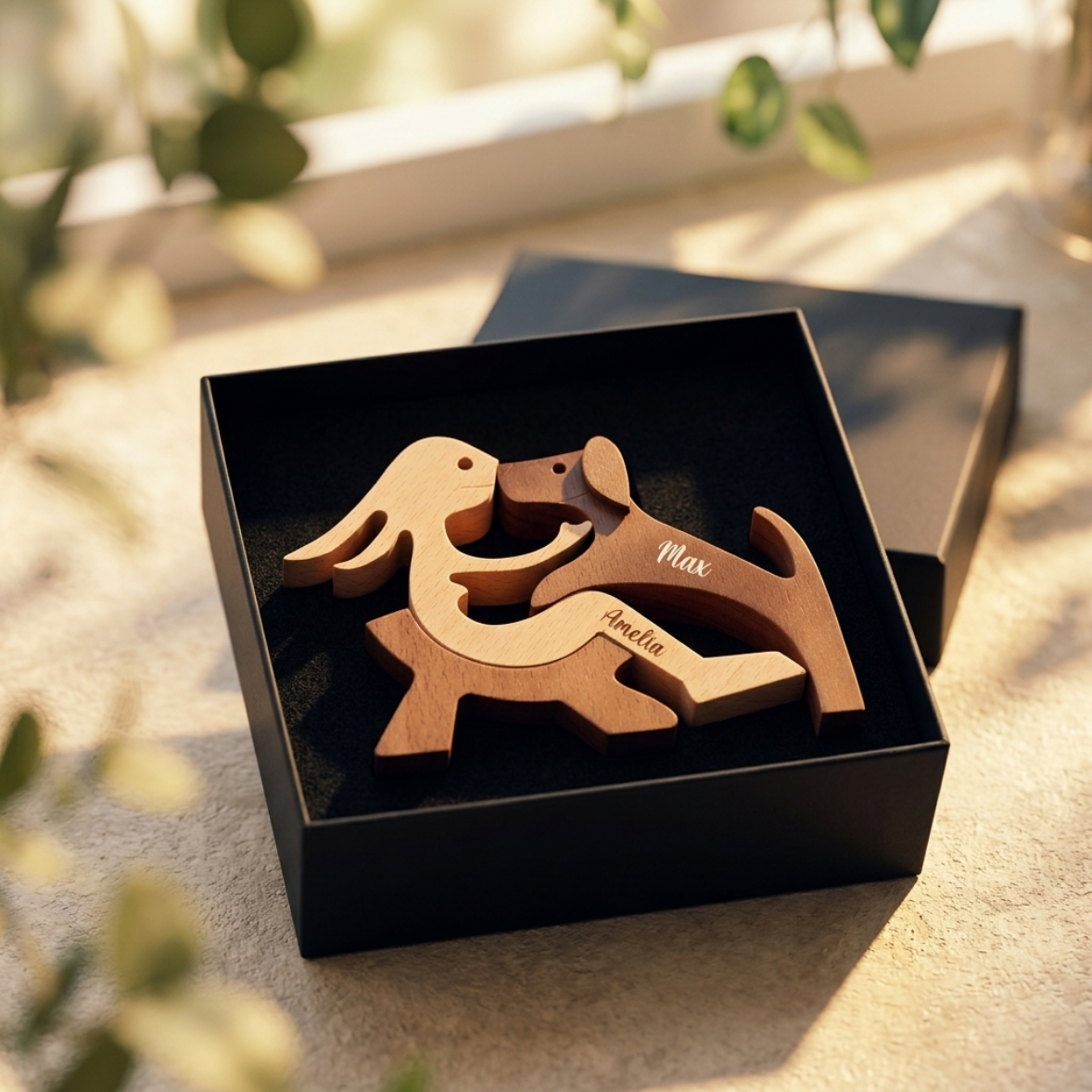 Personalized Fur-Friend Wooden Sculpture