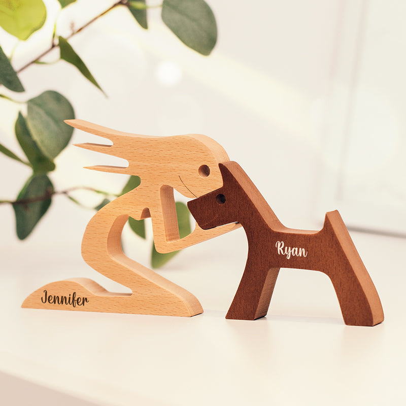 Personalized Fur-Friend Wooden Sculpture