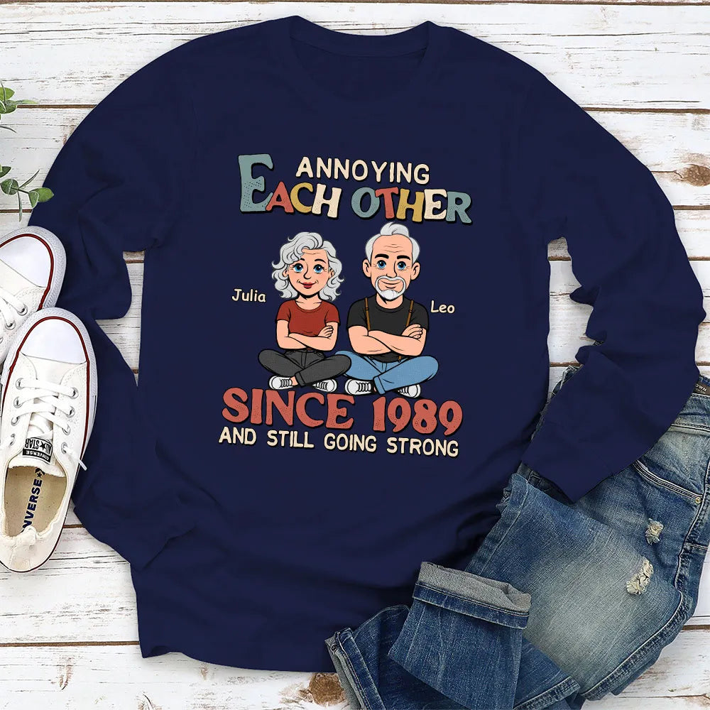 Personalized Annoying Each Other Couple T-Shirt