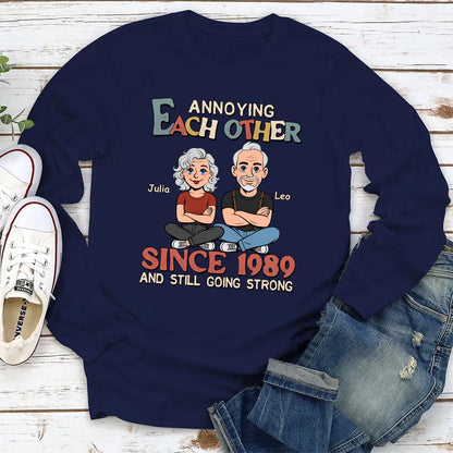 Personalized Annoying Each Other Couple T-Shirt