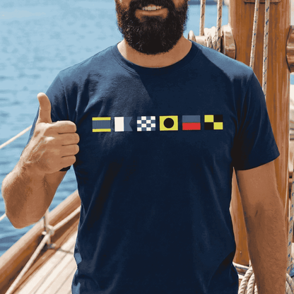 Personalized Nautical Signal Flag Name T-Shirt