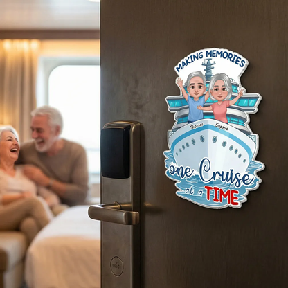 Personalized Making Cruise Memories Couple Acrylic Magnet