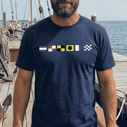 Personalized Nautical Signal Flag Name T-Shirt