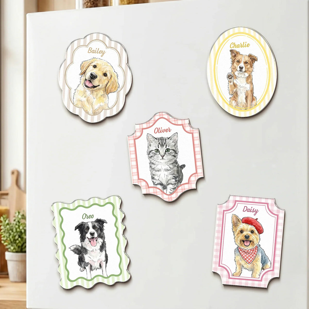 Custom Pet Portrait Acrylic Fridge Magnet
