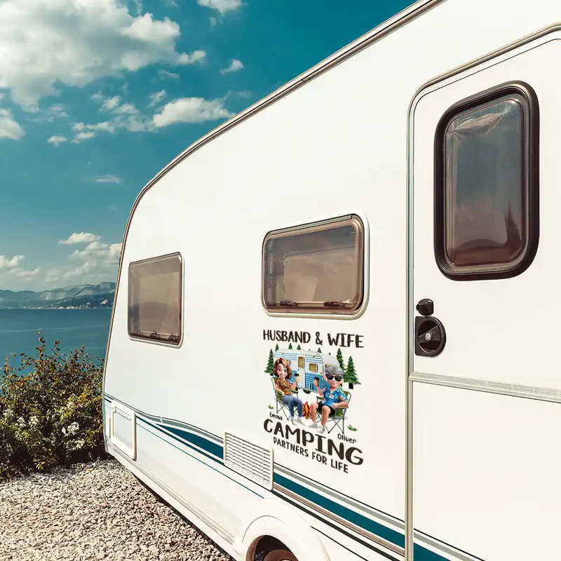 Personalized Making Campsite Memories RV Sticker Decal