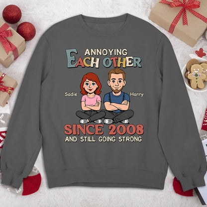 Personalized Annoying Each Other Couple T-Shirt