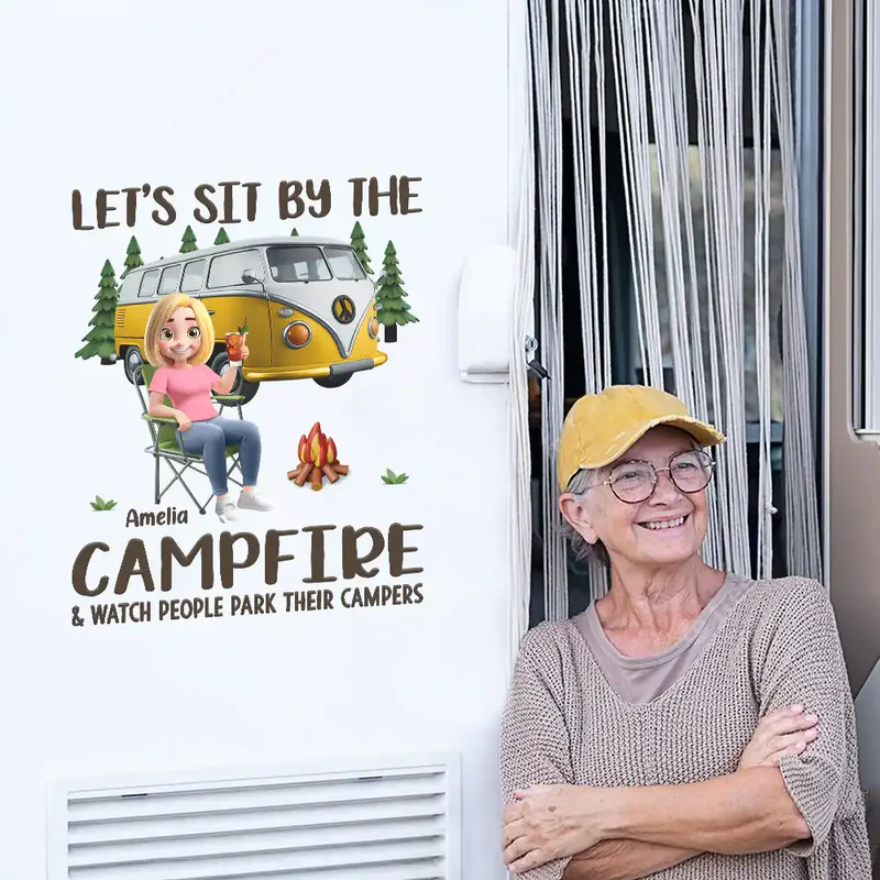 Personalized Making Campsite Memories RV Sticker Decal