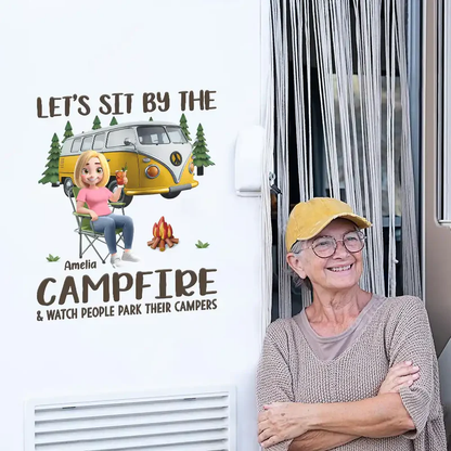 Personalized Making Campsite Memories RV Sticker Decal