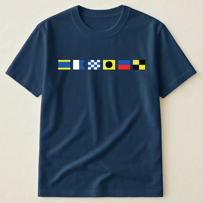 Personalized Nautical Signal Flag Name T-Shirt