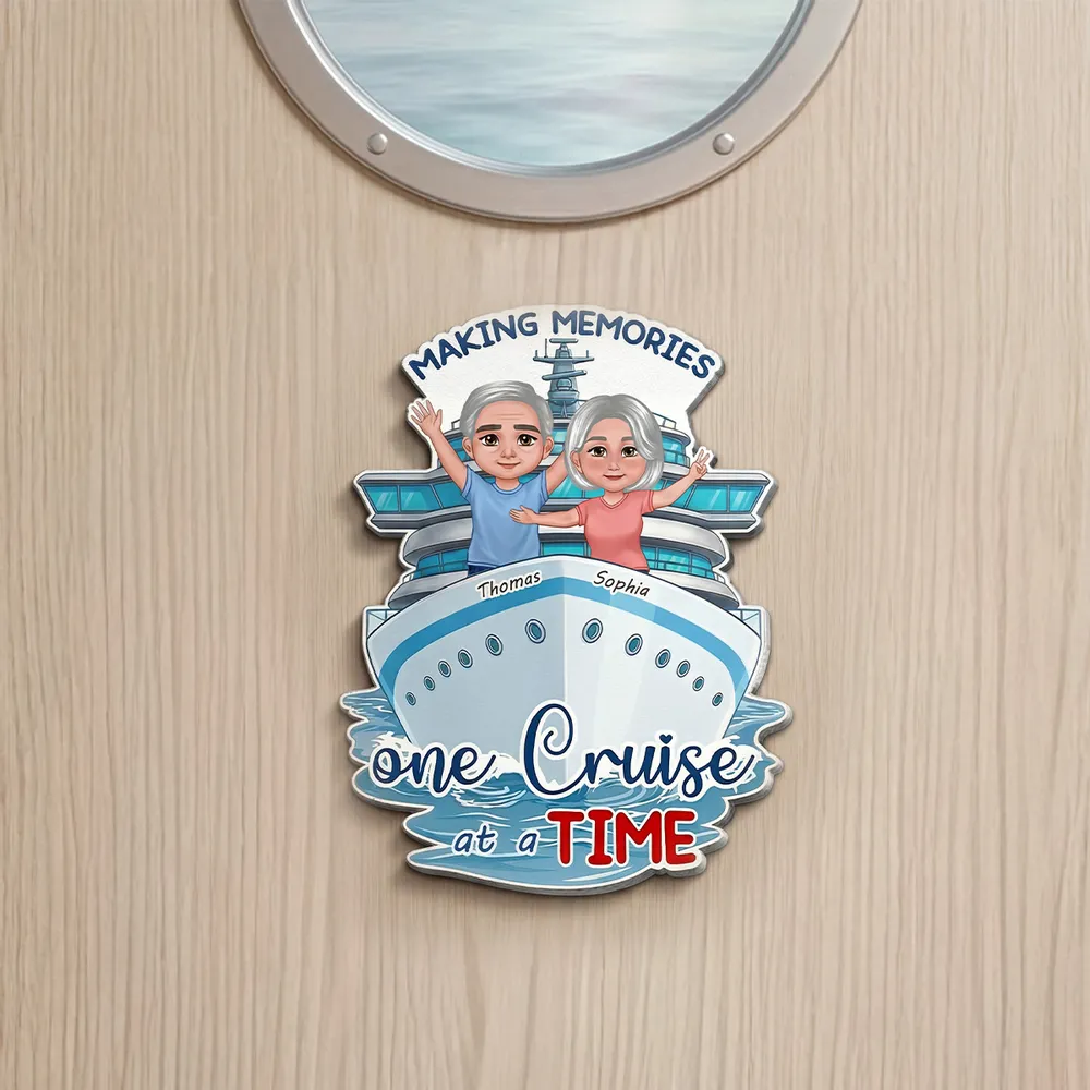 Personalized Making Cruise Memories Couple Acrylic Magnet