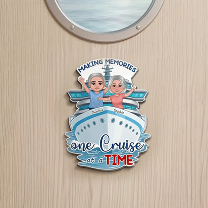 Personalized Making Cruise Memories Couple Acrylic Magnet