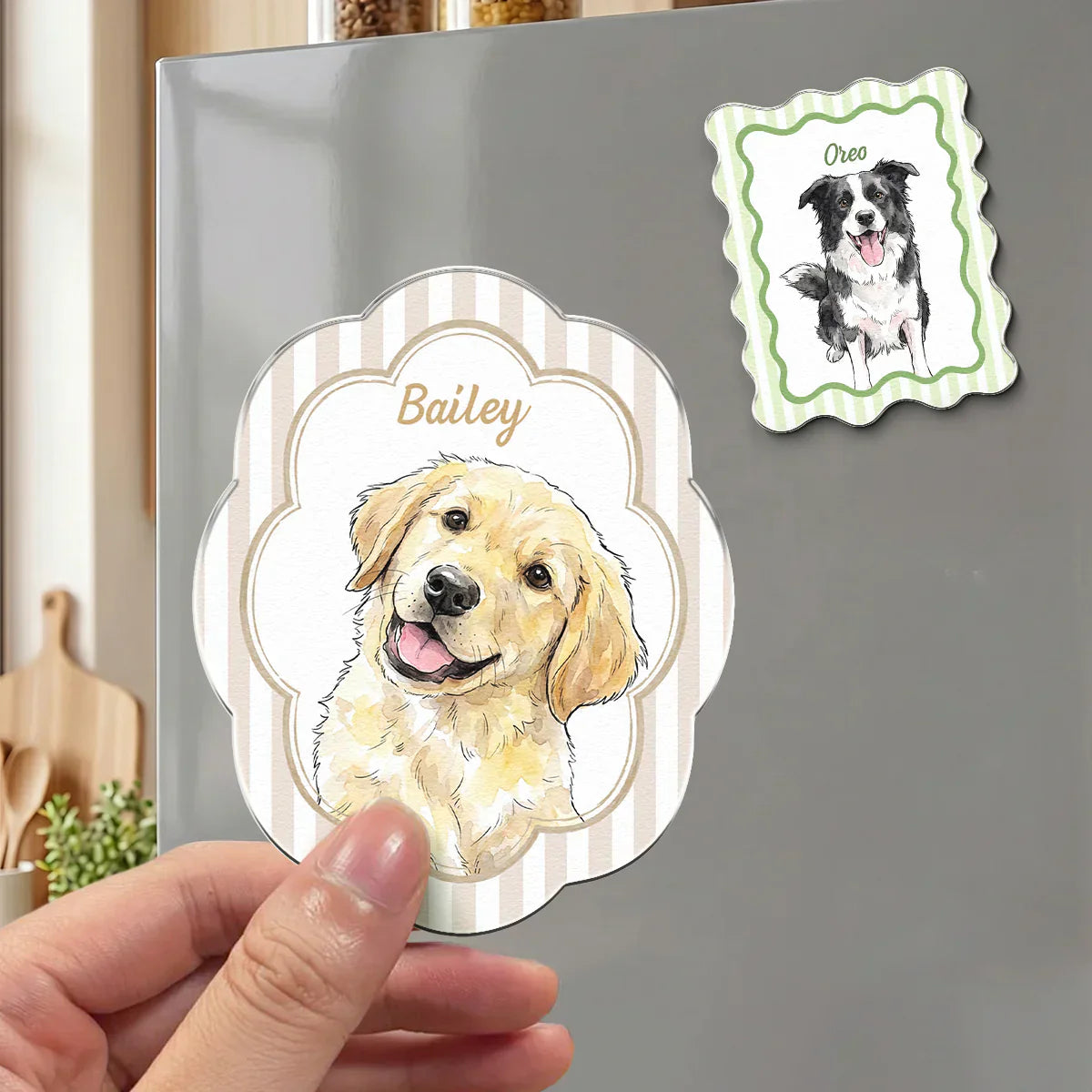 Custom Pet Portrait Acrylic Fridge Magnet