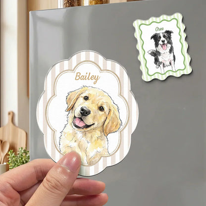 Custom Pet Portrait Acrylic Fridge Magnet