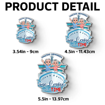 Personalized Making Cruise Memories Couple Acrylic Magnet
