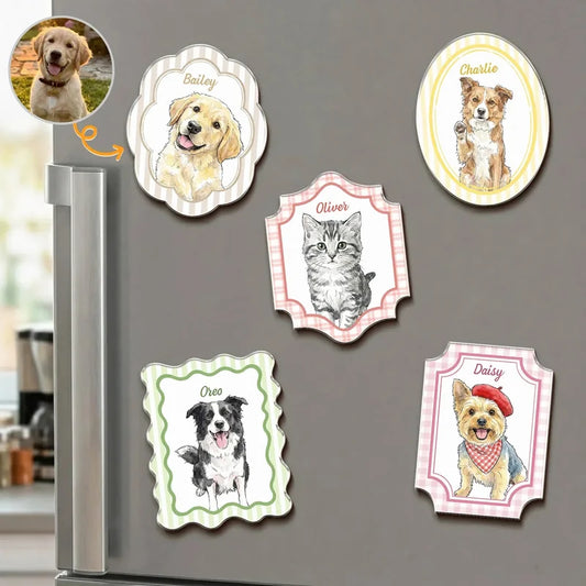 Custom Pet Portrait Acrylic Fridge Magnet