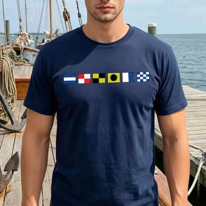 Personalized Nautical Signal Flag Name T-Shirt