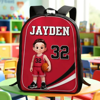 Personalized Basketball Player Kids Backpack