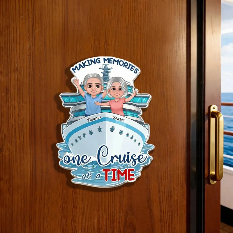 Personalized Making Cruise Memories Couple Acrylic Magnet