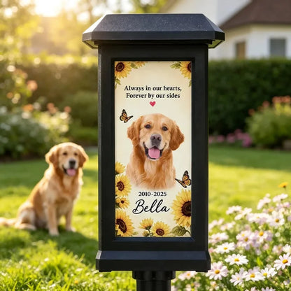 Personalized Sunflower Pet Memorial Solar Garden Light