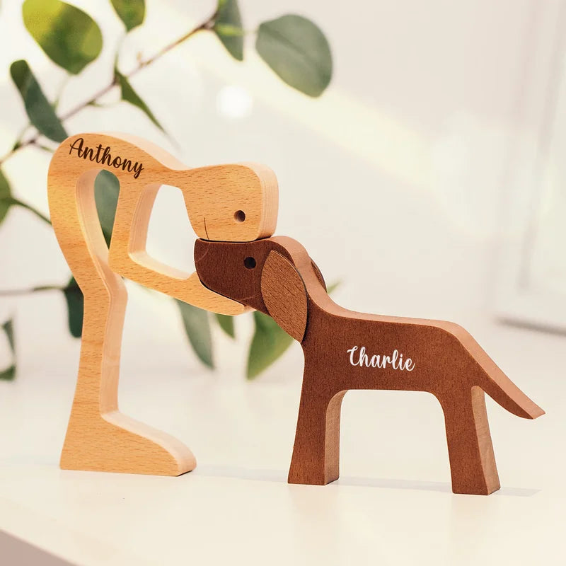 Personalized Fur-Friend Wooden Sculpture