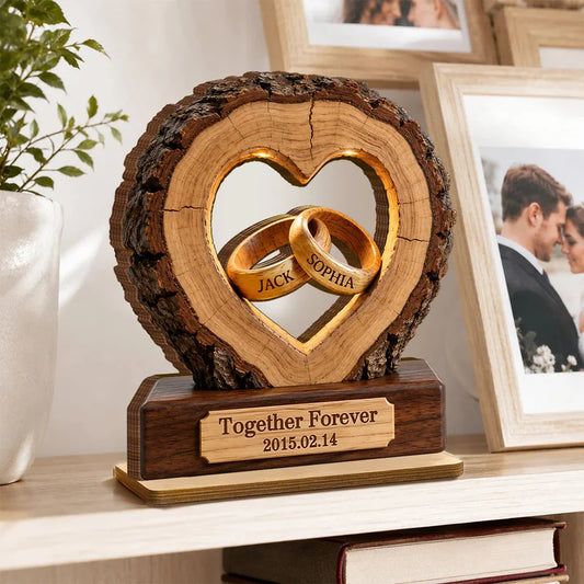 Personalized Together Forever Wooden Plaque
