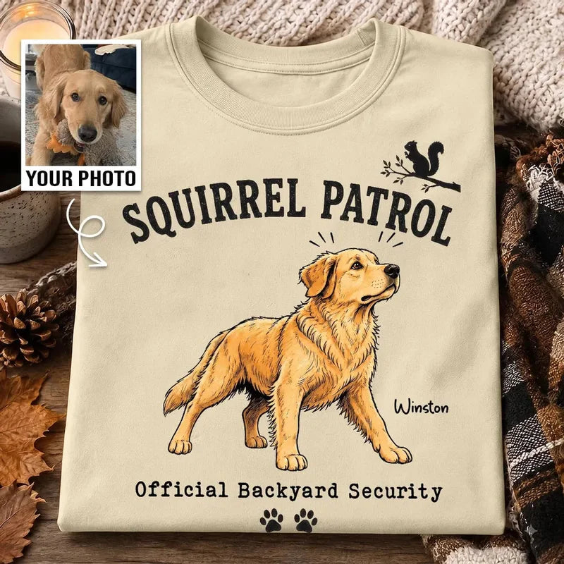 Personalized Squirrel Patrol Dog Classic T-Shirt
